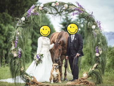 Dekoring aus Alu für die Hochzeits- und Pferdefotografie