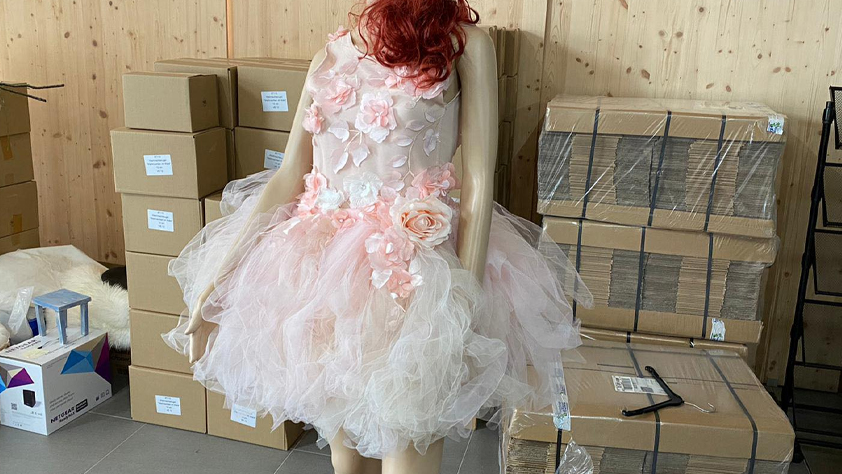 Shootingkleid für Mädchen mit viel Tüll