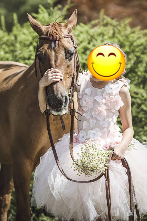 Shootingkleid für Mädchen mit viel Tüll