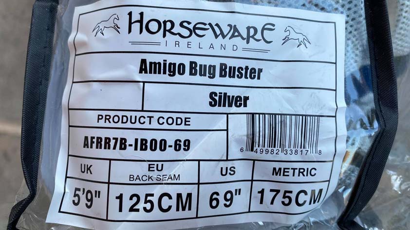UV-Schutzdecke Amigo Bug Buster silver/navy, Größe 125 cm